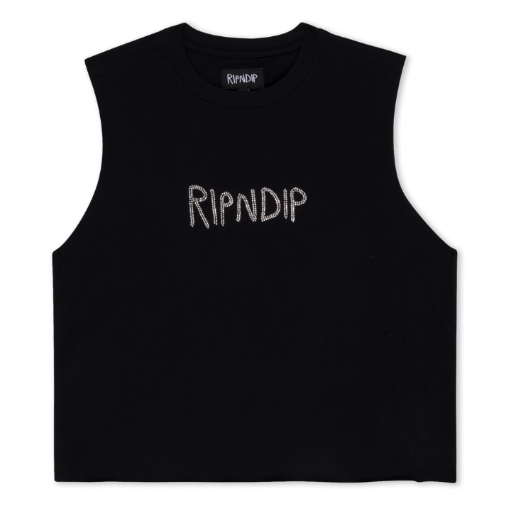 GIRLS TANK OG RIPNDIP - BLK